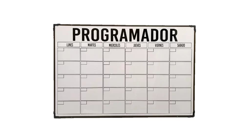 TABLERO PROGRAMADOR MENSUAL